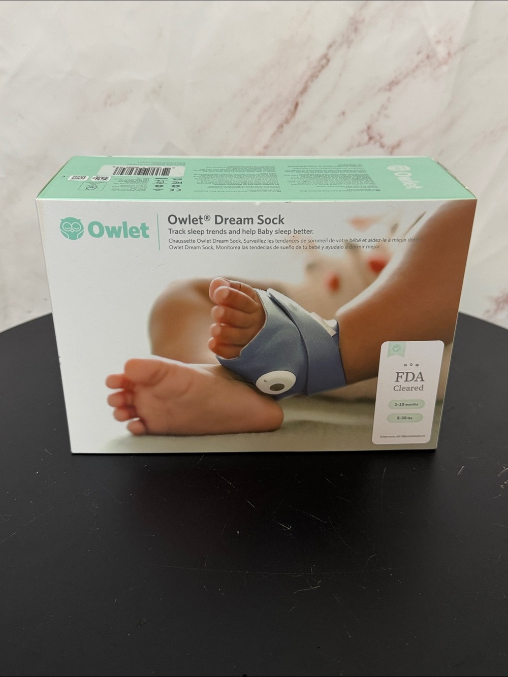 Owlet Dream Sock Baby Sleep Monitor Sock - Blue